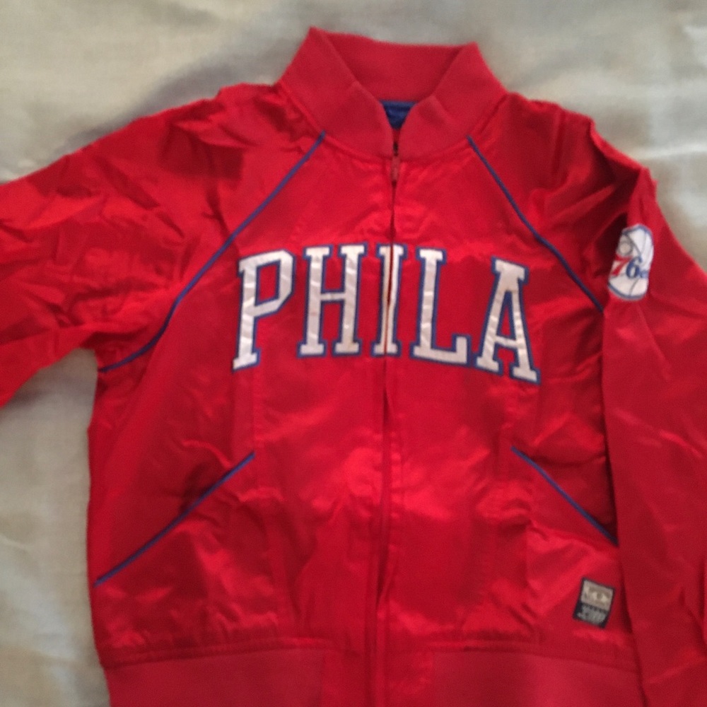 Fun Philly satin jacket.
